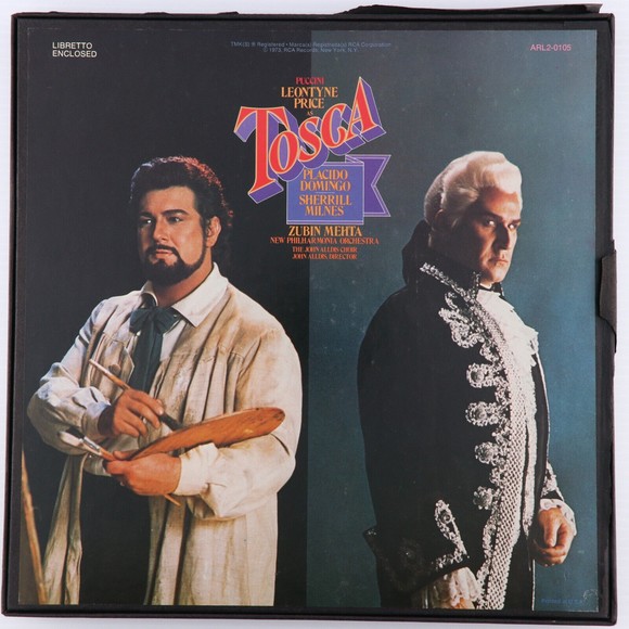 Puccini Jeontyne Price as Tosca, Placido Domingo, Milnes 2 LP Box Set 12" Record - Picture 3 of 12